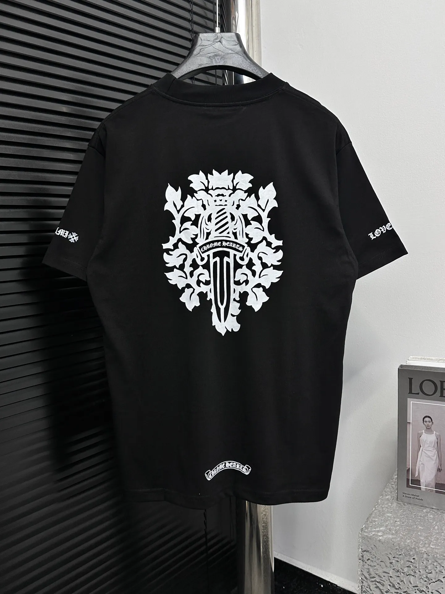 🅿️170 [Chrome heart*] Chrome heart 25ss early spring new short-sleeved T-shirt ·280g 100% cotton double yarn jersey fabric ·Special thickened 32 pieces of double-strand 1x1 thread in the same cylinder custom dyeing ·Double-needle stitching and cross-stitching technology ·Original main mark washed tag Color: Black White Size: S-XL